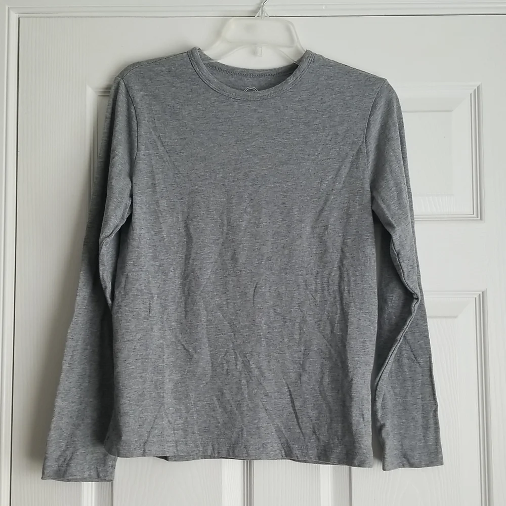 Wonder Nation Boy's Grey Long Sleeve Shirt